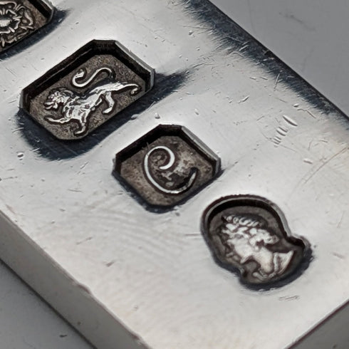 1977 British pure silver Jubilee ingot pendant 31g with pure silver necklace BJK